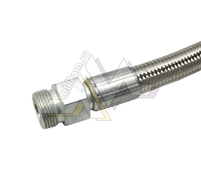 Шланг компрессора 1-но цилиндрового (рукав L-900 фторопластовый в металлооплетке) штуцер-гайка / Зеленодольск Шланг компрессора 1-но цилиндрового (рукав L-900 фторопластовый в металлооплетке) штуцер-гайка / Зеленодольск